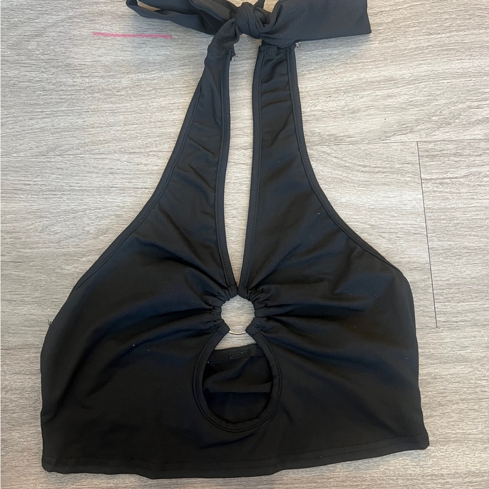 Chic Black Halter Top